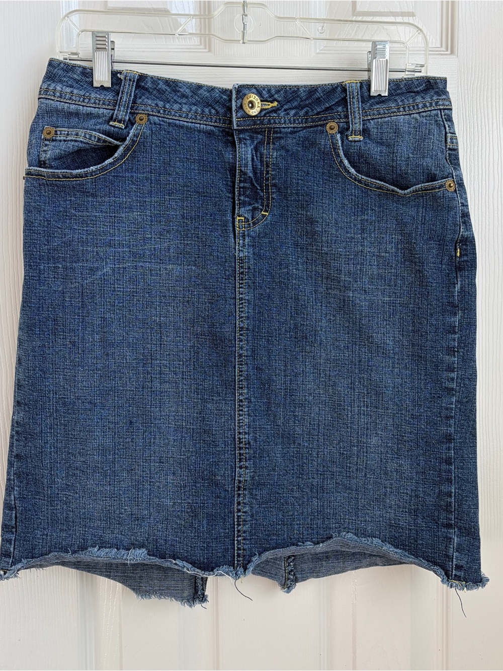 Arizona Jean Company Dark Blue Denim Midi Skirt